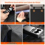 BMaoBBo Hundedecke Auto Rückbank 136x45cm – Wasserdicht & Kratzfest mit ISOFIX – Bild 4