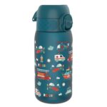 ion8 Kinder Trinkflasche 350ml – Auslaufsicher mit Einhandöffnung für aktive Kinder