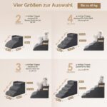 EHEYCIGA Hundetreppe 35 cm mit 3 Stufen – Gelenkschonend für kleine Hunde & Katzen – Bild 3