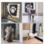 UGBO Katzenklappe für Fliegengitter – Haustiertür mit Magnet für kleine & mittelgrosse Hunde und Katzen – Bild 6