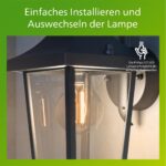 Philips Buzzard Aussenwandleuchte – IP44 Wetterfeste Gartenlampe aus Aluminium – Bild 4
