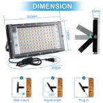 CREATESTAR LED Strahler 100W – 10000 Lumen Flutlicht IP65 Warmweiss für Aussen – Bild 4