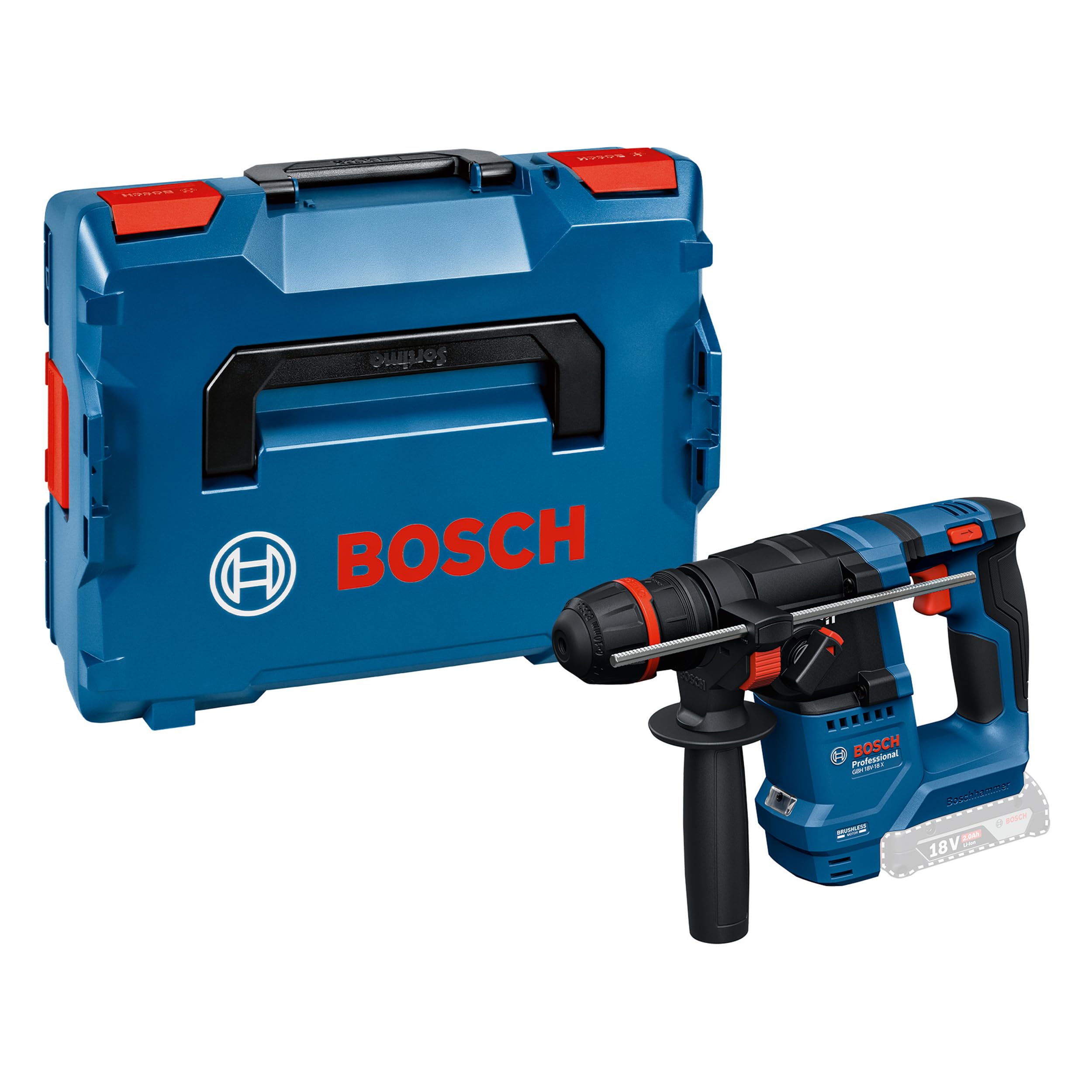 Bosch Professional GBH 18V-18 X Akku-Bohrhammer – Universelles 18V System mit L-BOXX