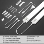 BERIXDEEP LED-Feuchtraumleuchte 40cm, 1800lm, 4000K – Werkstattlampe IP65 mit Stecker – Bild 3