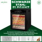 Kwasyo Dörrautomat 12 Etagen Edelstahl – Profi-Dörrgerät mit 900W & 24h Timer – Bild 4