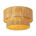 CALOKES Boho Deckenleuchte Ø45cm – 3-flammige Juteseil-Lampe mit Korb-Design – Bild 8