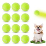 Orifesio 12er-Set Mini-Tennisbälle 5 cm – Hundespielzeug für kleine Hunde & Ballwurfmaschinen