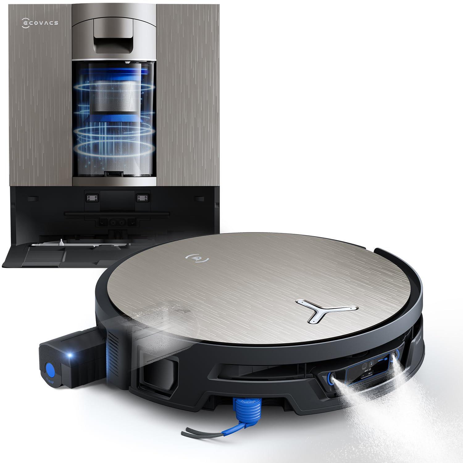 ECOVACS X12S OMNICYCLONE Saugroboter mit Wischfunktion – 53AW BLAST & OZMO Roller 3.0