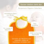 KiGATEX Babylätzchen 10er Pack, 30 x 40 cm – OEKO-TEX® zertifiziert für Babys – Bild 2