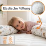 Totsy Baby Seitenschläferkissen 200 cm – Baumwolle Body Pillow für Schwangere – Bild 5