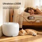 1.8L Kabelloses Katzenbrunnen mit 5200mAh Akku & Sensor – Red-Dot-Award – Bild 7