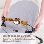 iGRATENS Babywippen-Spielzeugstange aus Naturholz – Safari-Design für Soft & Bliss – Bild 6