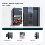 Metzler® Briefkasten Anthrazit mit Zeitungsfach – Personalisiert mit Lasergravur – Bild 13