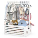 BAMBOOHOMIE Bambus-Geschenkkiste Groß (40x28x55 cm) – Aufbewahrungsbox & Dekorständer für Babys