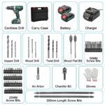 STANEW 20V Akku-Hammerbohrer 3-in-1 – Profi-Set mit 69 Zubehörteilen & 2 Akkus – Bild 8