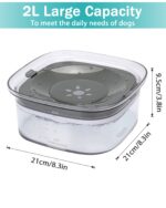 PETTOM Wassernapf Hund 2L mit Schwimmplatte – Auslaufsicher & Rutschfest – Bild 2