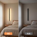 ZMH LED-Wandleuchte 60cm 21W Warmweiß – Up Down Flurlampe mit modernem Design – Bild 8