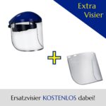Blue Eagle Gesichtsschutzschild B1BL+FC48 – Polycarbonat-Visier mit Ersatz – Bild 4