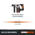 WORX WX380.9 Akku-Bohrhammer 20V – 3-in-1 Bohren, Hammerbohren & Meisseln – Bild 6