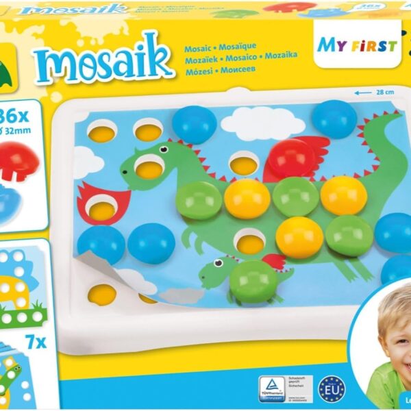 Lena Steckmosaik 36 Stecker Ø32mm – Kreatives Steckspiel für Kinder ab 2 Jahren