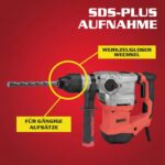 Hecht Bohrhammer 1500 W mit 6 J & SDS Plus – Profiwerkzeug für Beton & Stein – Bild 5