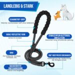 Eyein Doppelleine für 2 Hunde – 360° drehbar, stoßdämpfend & reflektierend (3–16 kg) – Bild 3
