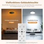 ToyGlee LED Deckenlampe 18W dimmbar mit Fernbedienung – Warmweiss bis Kaltweiß für alle Räume – Bild 2