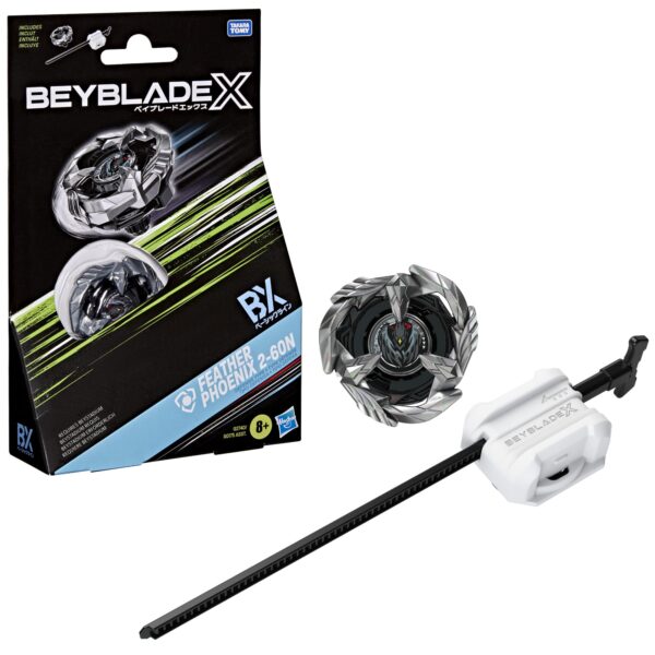 Hasbro Beyblade X Feather Phoenix 2-60N Starter Pack – Kampfkreisel mit X-Celerator System