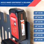 TOPOWN 3-in-1 Wandhalterung für Einhell – Akkuhalter, Ladegeräthalterung & Werkzeugregal – Bild 6