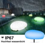infray 40cm Solargartenkugel mit 9 Farbmodi – IP67 Solarleuchte für Garten & Balkon – Bild 6