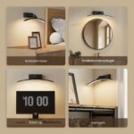 EMKE LED Spiegelleuchte 40 cm, 4000K Neutralweiss – Badezimmer Wandleuchte mit 180° Schwenkarm – Bild 5