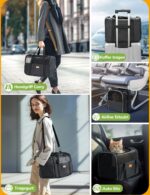 morpilot Katzentransportbox 40x26x28cm – Sichere Transporttasche für Katzen & Welpen bis 5kg – Bild 5
