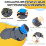 Eyein Hundemantel Winter XXXL – Wasserdichter Wintermantel mit Fleecefutter für grosse Hunde – Bild 3
