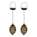 Gadgy Solar Orientalische Hängelaternen 2er Set – Marokkanische Solarleuchten für Garten – Bild 10