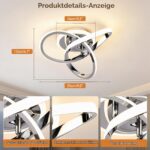MELAYR LED Deckenleuchte 25cm mit 3 Farbtemperaturen & Memory-Funktion – Moderne Deckenlampe für Wohnzimmer & Büro – Bild 5