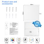 Oraymin 45x45 cm LED Deckenleuchte RGB – Dimmbar mit Fernbedienung, 28W für Wohnzimmer – Bild 2