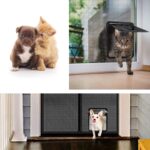 Pidsen Haustierklappe 29x24 cm mit Magnetverschluss – Fliegengitter für Katzen & Hunde – Bild 3