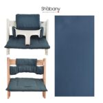 Shabany® Hochstuhl Sitzkissen 2-teilig 100% Bio Baumwolle – Stokke Tripp Trapp Auflage – Bild 4