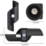 KUKAK LED Wandleuchte mit Bewegungsmelder 10W – IP65 Wasserdicht für Innen & Aussen – Bild 7