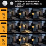 btfarm 4er-Set Solar Wandleuchten mit Bewegungsmelder – IP65 Retro Warmweiss für Garten & Terrasse – Bild 4