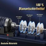 Xzayy Elektrischer Messerschärfer mit Diamant-Schleifmitteln – 3-Stufen-System für Küchenmesser – Bild 6
