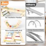 Puecrof Montessori Kletterdreieck 7-in-1 mit Rutsche & Bogen – Motoriktraining für Kleinkinder 1–3 Jahre – Bild 7