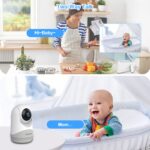 HelloBaby Babyphone mit Kamera – 5 Zoll Monitor, WLAN-frei, 30h Akkulaufzeit – Bild 3