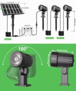 CLY Solar Strahler mit Fernbedienung 2700K-6000K – IP66 Gartenleuchte mit 5000mAh Akku – Bild 8