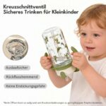 Evorie Tritan Trinkflasche 300 ml mit Strohhalm – Auslaufsicher für Kleinkinder 1–3 Jahre – Bild 4