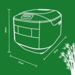 Yum Asia Bamboo Reiskocher 1,5L mit IH-Induktionsheizung & Keramikschale – 7 Reiskochfunktionen – Bild 3