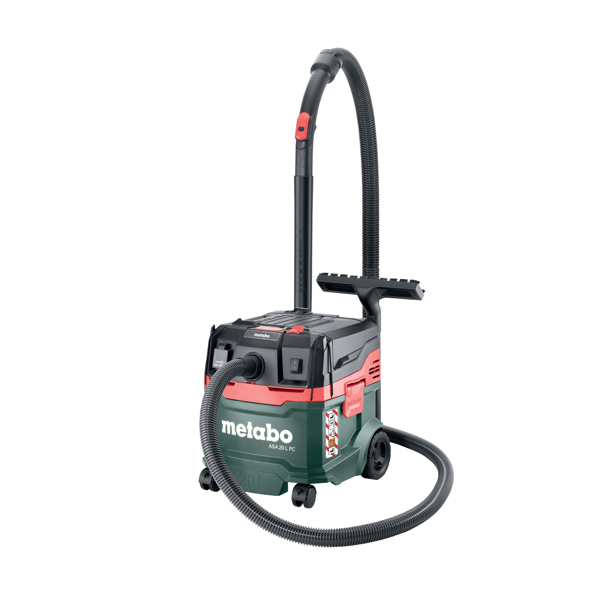 metabo ASA 20 L PC Nass-Trockensauger – 1200 W Industriesauger mit PressClean
