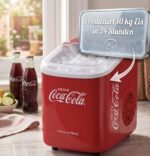 Salco Coca-Cola Eiswürfelmaschine – 10 kg/24h Eisbereiter mit Tragebügel & LED-Display – Bild 4