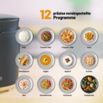 Lauben Multifunction Rice Cooker 2000BW – 2 l Reiskocher mit 12 Programmen & Dampfgarer – Bild 3