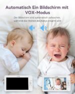 Comfyer BM01 Babyphone mit 7" HD Split-Screen & 1080P Kamera – Sichere Überwachung ohne WLAN – Bild 6